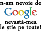 Tricou N-am nevoie de Google