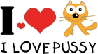 Tricou I love pussy