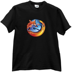 Tricou Firefox vs. Explorer