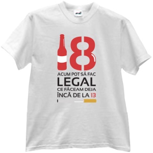  Tricou 18 ani