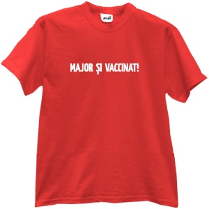 Tricou Major si Vaccinat