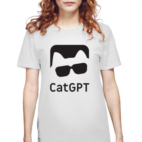 Tricou dama CatGPT