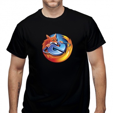 Tricou Firefox vs. Explorer